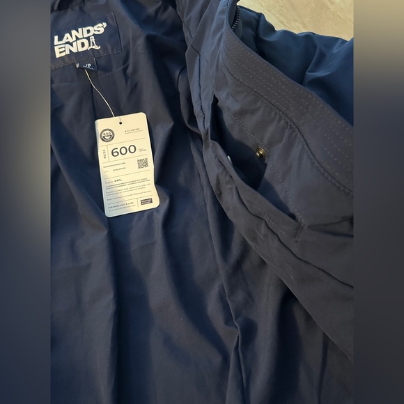 Lands End HyperDry 600 Fill Down Puffer Jacket Women’s Navy Sz Small 6-8 NWT - Picture 10 of 15